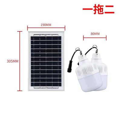 বাগান 100 ওয়াট LED সৌর আলো বাল্ব 2700K-6500K