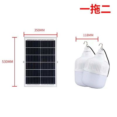 বাগান 100 ওয়াট LED সৌর আলো বাল্ব 2700K-6500K
