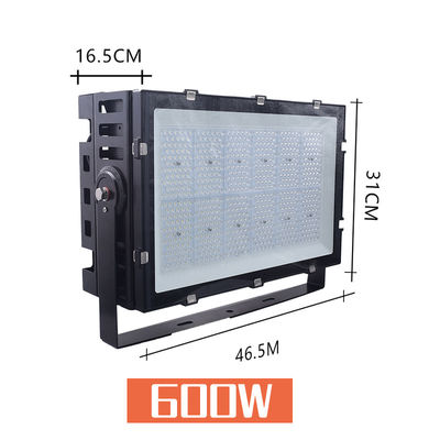 400W 600W 1000W এলইডি স্টেডিয়াম আলো আইপি 66 জলরোধী অ্যালুমিনিয়াম টেম্পারেড গ্লাস টেনিস কোর্টের জন্য বহিরঙ্গন বন্যা আলো ফুটবল ফুটবল বেসবল