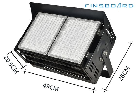অনুজ্জ্বল LED স্টেডিয়াম আলো 6500w 45° লেন্সের কোণ