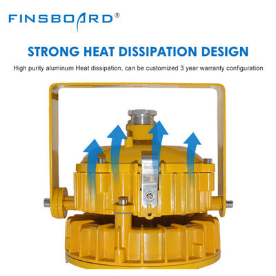 এটিএক্স এলইডি বিস্ফোরণ প্রতিরোধী ফ্লাডলাইট আইপি 65 ওয়াটারপ্রুফ হাই বে আলোকসজ্জা 50,000 ঘন্টা জীবনকাল এবং শক্তি দক্ষতা সহ