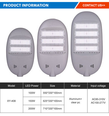 130-140LM/W IP65 জলরোধী LED স্ট্রিট লাইট তাপ ছড়িয়ে দেওয়ার প্রযুক্তি