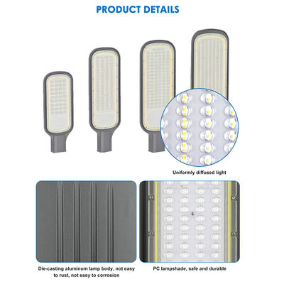 আউটডোর হাইওয়ে পার্কিং লট SMD2835 LED স্ট্রিট লাইট ডাই-কাস্টিং অ্যালুমিনিয়াম