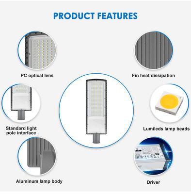 IP66 SMD3030 50w থেকে 200w LED রাস্তার আলো পরিবেশ সুরক্ষা হাইওয়ের জন্য