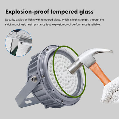 আইপি 65 ওয়াটারপ্রুফ হাই বে ল্যাম্প 50W 100W 150W এলইডি অ্যালুমিনিয়াম + টেম্পারেড গ্লাস সহ বিস্ফোরণ-প্রমাণিত আলো