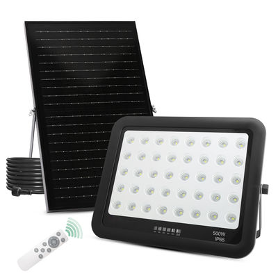 কালো ABS সোলার লাইট রিমোট কন্ট্রোল 50w 100w 200w 300w 400w 500w LED সোলার ফ্লাড লাইট