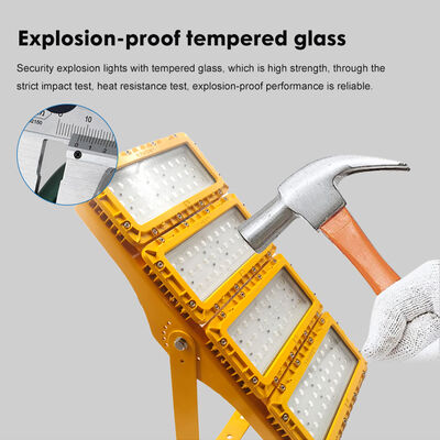 600W LED বিস্ফোরণ প্রুফ ফ্লাড লাইট 90° ওয়াল মাউন্ট এক্সটেরিয়র পেরিমিটার ATEX IIB T6 RFEPL8280 আলো
