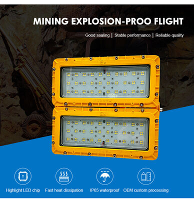 600W এলইডি বিস্ফোরণ প্রতিরোধী বন্যা আলো 60° বুম পোল উচ্চ মাস্ট ইয়ার্ড ATEX IIB T6 IP65 RFEPL8280 আলো