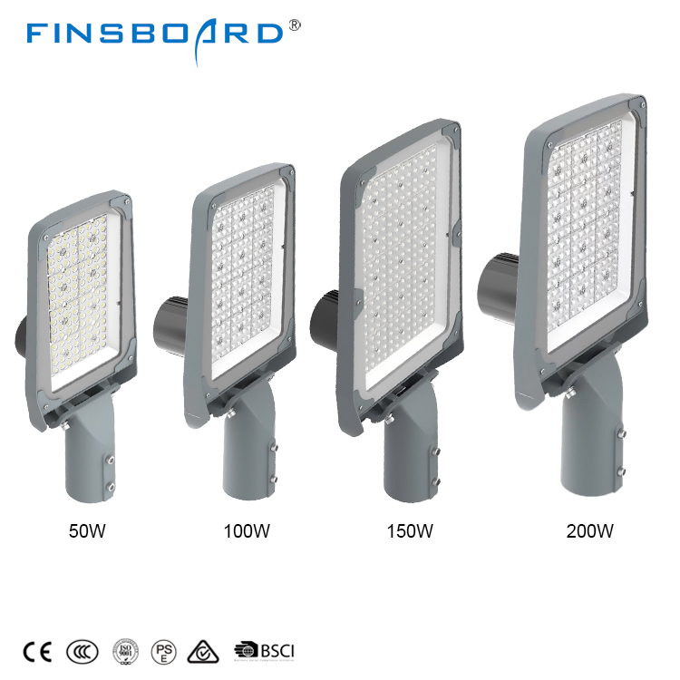 Ip67 ডাই-কাস্ট অ্যালুমিনিয়াম 50w 100w 150w 200w লাইট কন্ট্রোল ইন্টিগ্রেটেড এলইডি স্ট্রিট লাইট