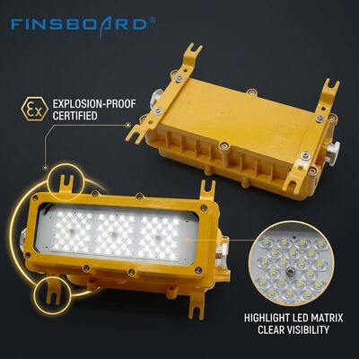IP65 ওয়েদারপ্রুফ 600W LED বিস্ফোরণ প্রুফ লাইট LUMILEDS LM-80 ATEX Ex db mb IIb T6 -40C/60C বিপজ্জনক এলাকা ফিক্সচার